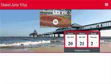Tablet Screenshot of hotel-arte-vita.de